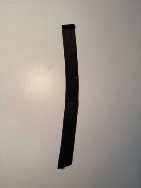 Men's Black Fabric Wristband - Unbranded